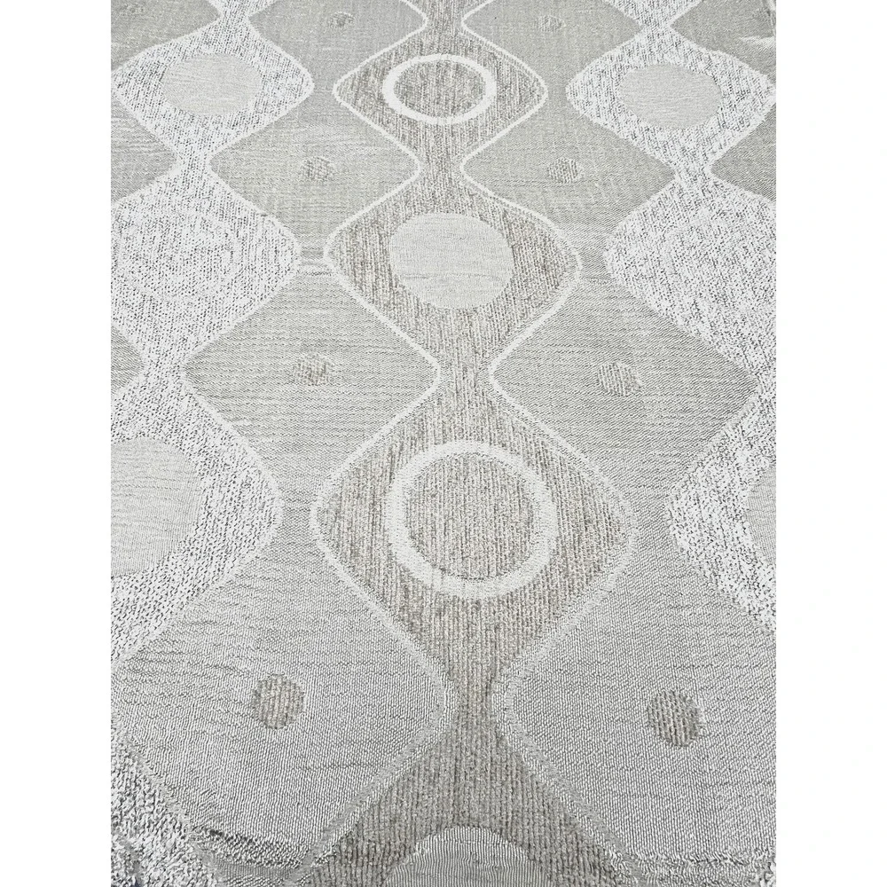 Cream Oatmeal Textured Linen Blend Tweed Modern Drapery Upholstery Fabric Window